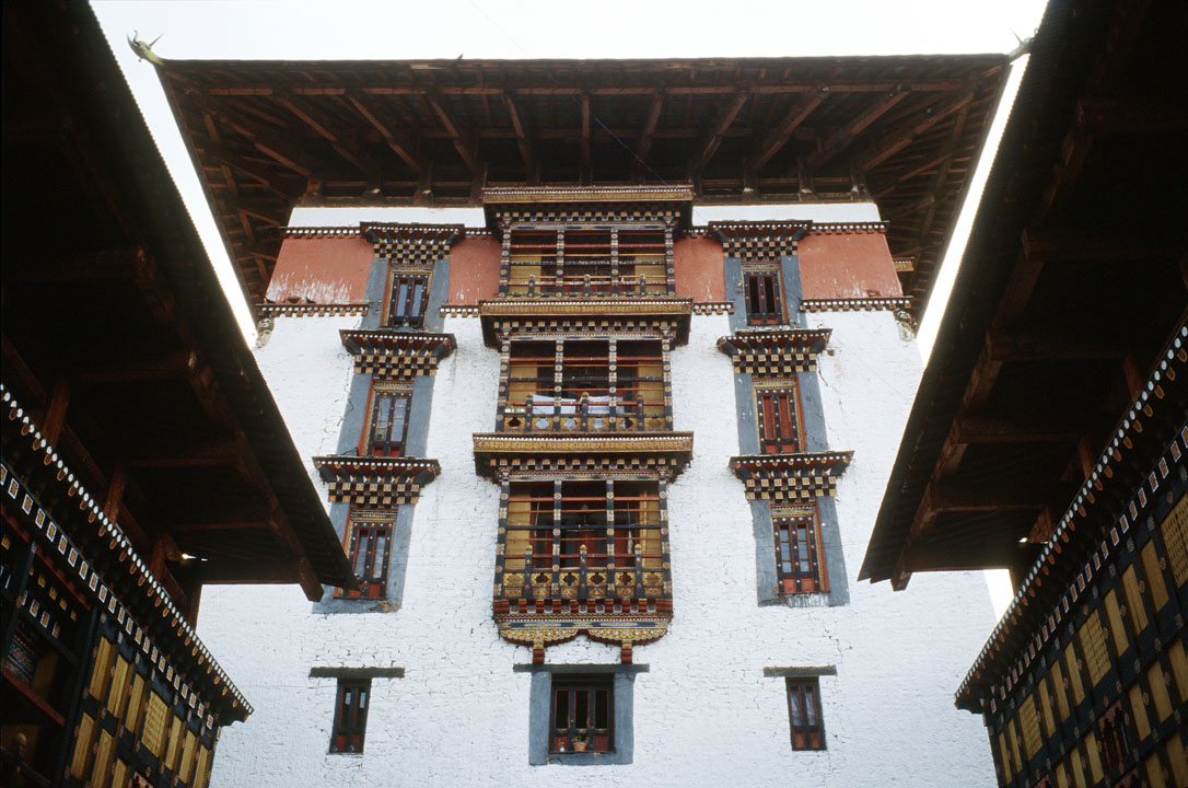 b_527l paro.jpg - Bhoutan - vallée de Punakha, Dzong de Punakha 